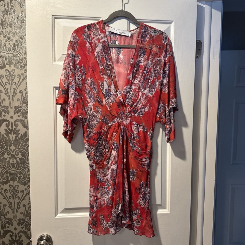 IRO Printed Floral Mini Dress
